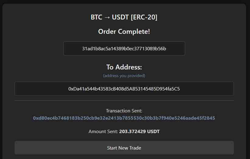 MoBit.Exchange Review: We Ran a Real Swap and Traced Where the Money Came From 2 order mobit